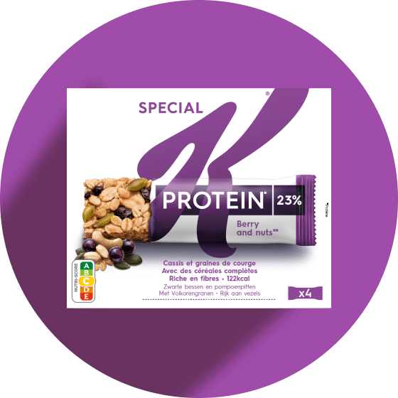 Barres Special K Protein cassis et graines de courge