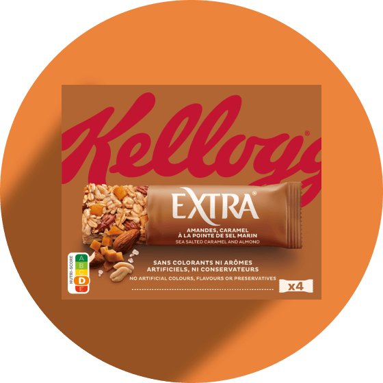 Extra Amandelen en Karamel met zeezout repen
