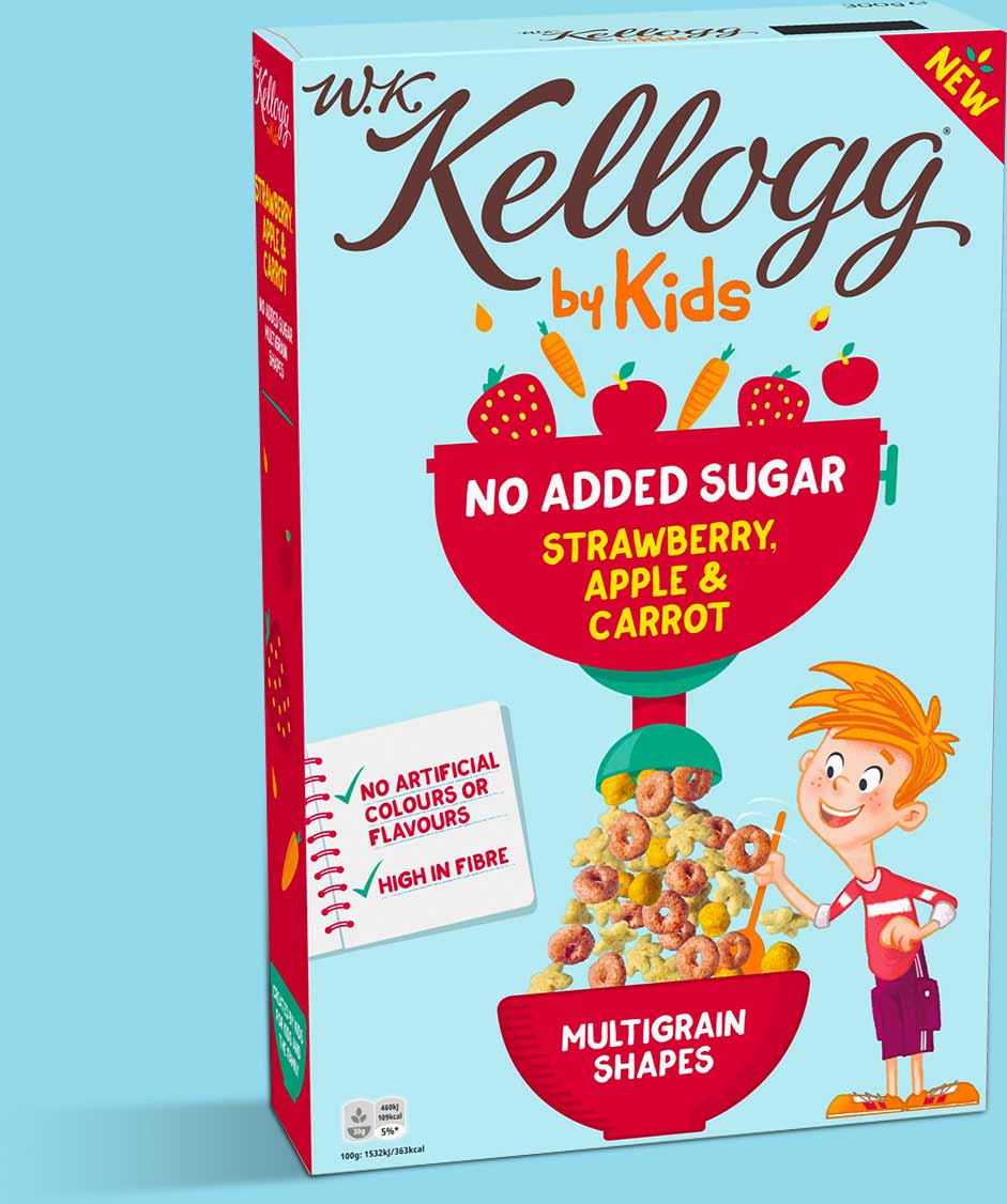 Wens positie karton W. K. Kellogg's Healthly cereals for Kids | Our Brand | Kellogg's